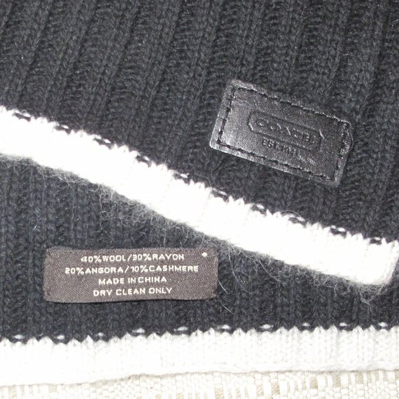 Coach Wool and Cashmere Blend Scarf - Picture 2 of 7